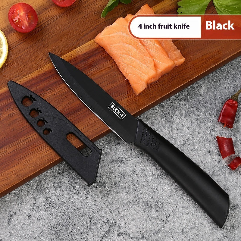 Black Steel Household Tools Kitchen Knife