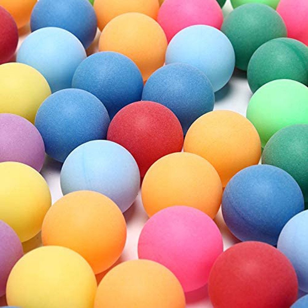 Colored Pong Balls 40mm Entertainment Table Tennis Balls