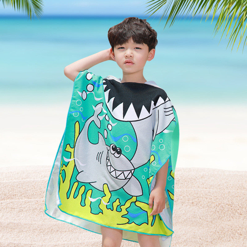 Autumn Baby Boys Children Beach Towel Girls Hoodie Christmas Poncho Kids Bath Towel