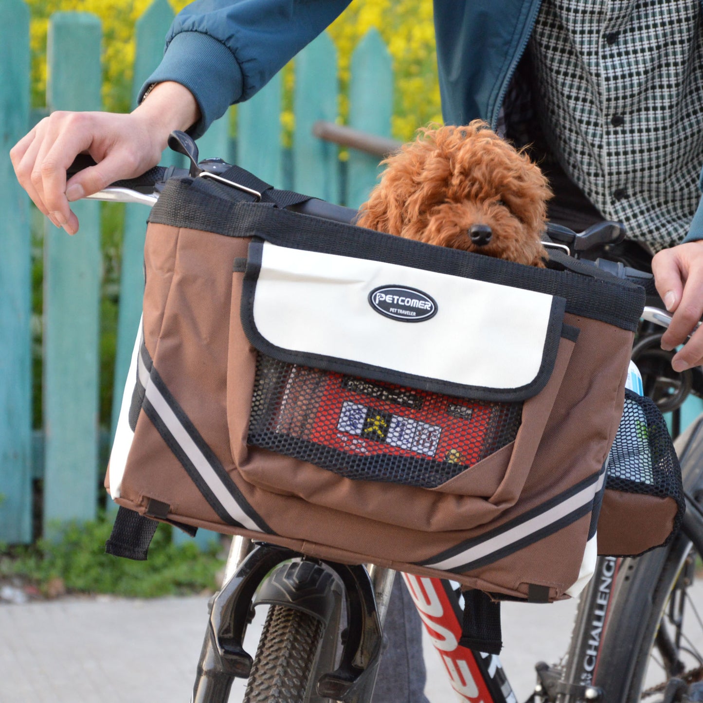 Pet Bicycle Carrier Cat Dog Bicycle Bag Bike Removable Basket