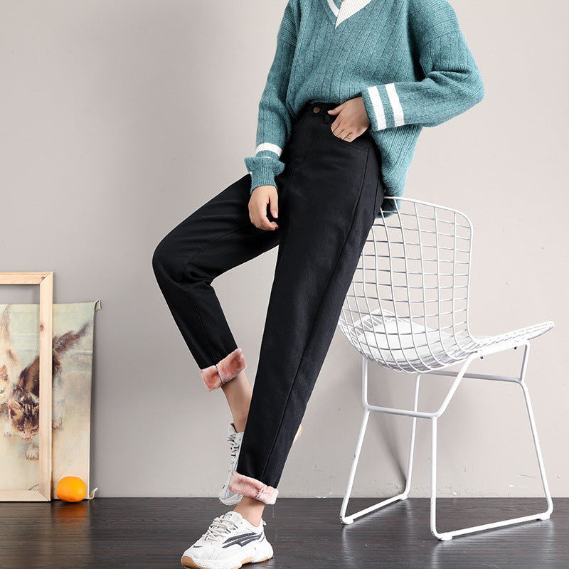 Straight high waist loose jeans