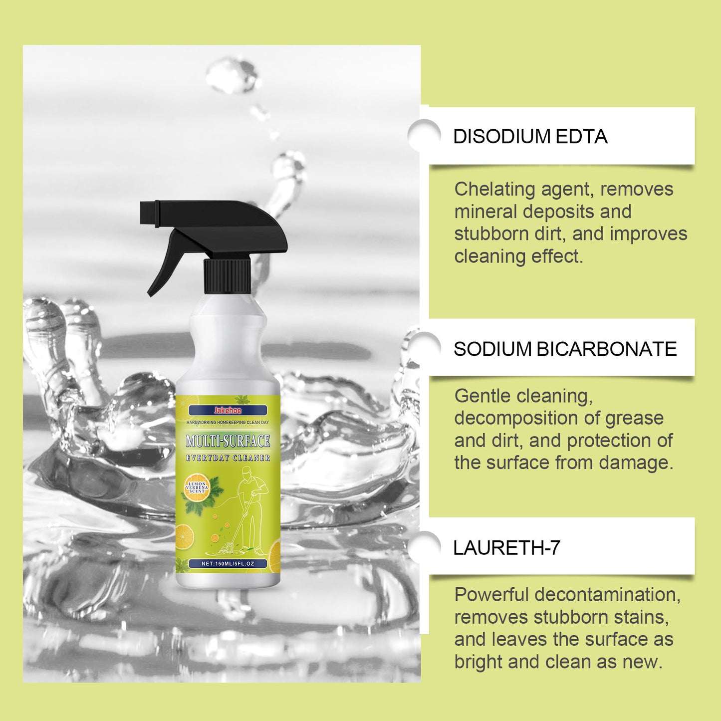 Decontamination Cleaner Kitchen Oil Cleaning Household