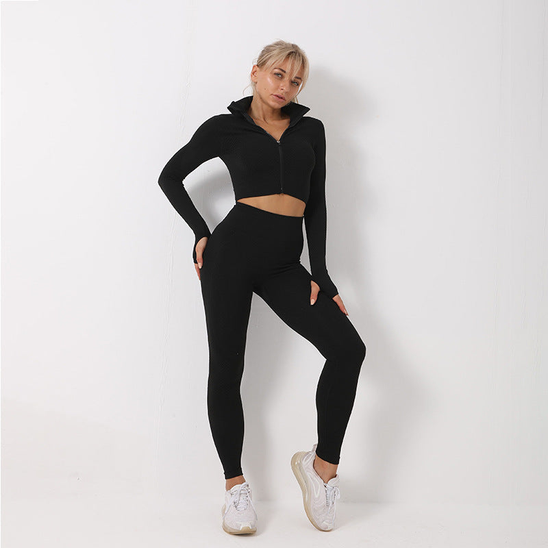 Yoga Set Seamless Sport Set Women Gym Clothing Set