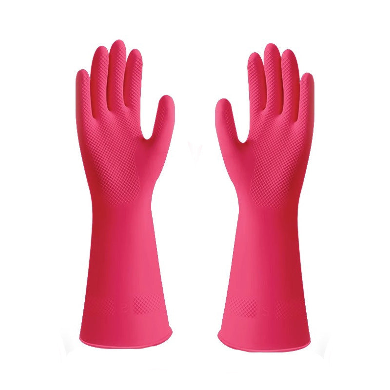 Household Kitchen Durable Waterproof Dishwashing Nitrile Glove