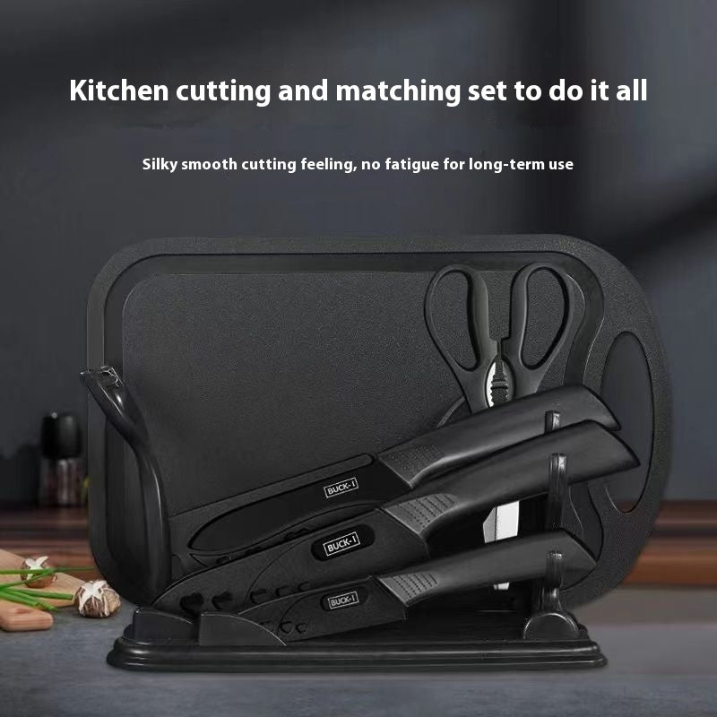 Black Steel Household Tools Kitchen Knife