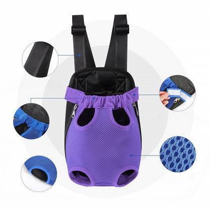 Pet Dog Carrier Backpack For Small Dogs Breathable Portable Dog Bag