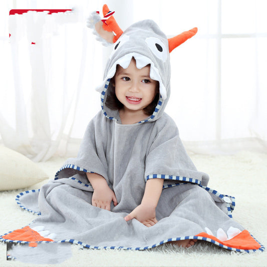 Autumn Baby Boys Children Beach Towel Girls Hoodie Christmas Poncho Kids Bath Towel
