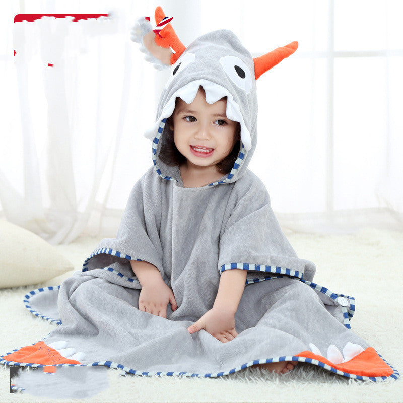 Autumn Baby Boys Children Beach Towel Girls Hoodie Christmas Poncho Kids Bath Towel