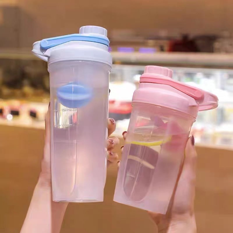 Blender Shaker Bottle With Scale Water Bottle Kitchen Gadgets
