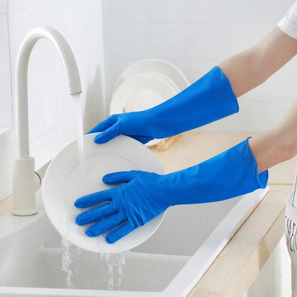 Household Kitchen Durable Waterproof Dishwashing Nitrile Glove