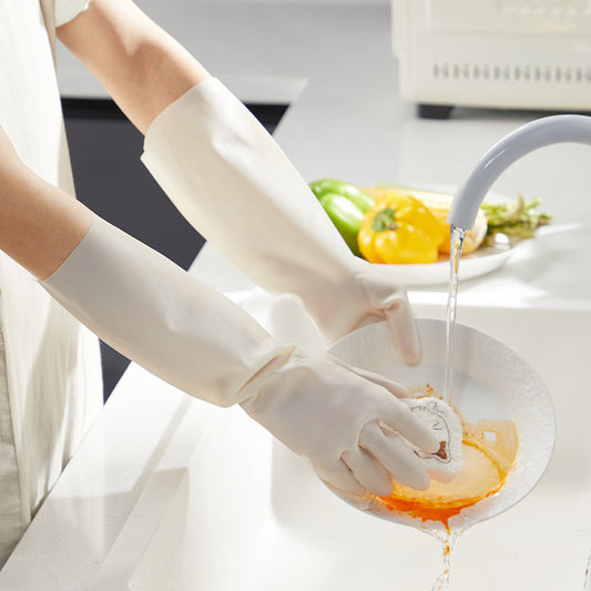 Household Kitchen Durable Waterproof Dishwashing Nitrile Glove