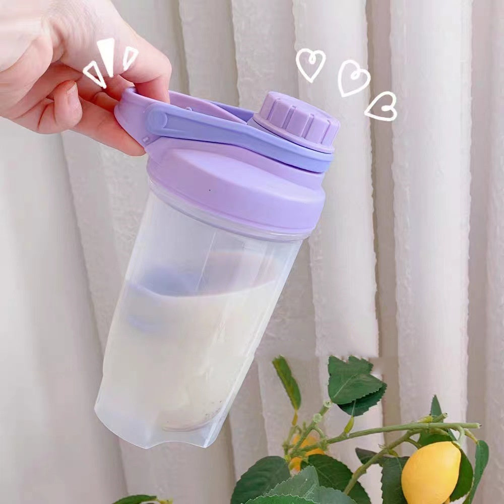 Blender Shaker Bottle With Scale Water Bottle Kitchen Gadgets