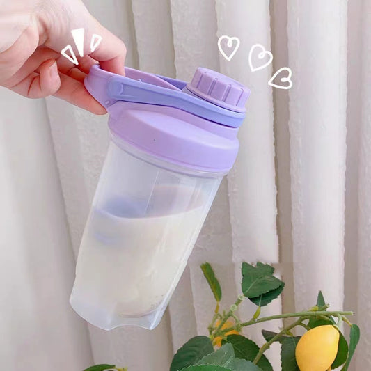 Blender Shaker Bottle With Scale Water Bottle Kitchen Gadgets