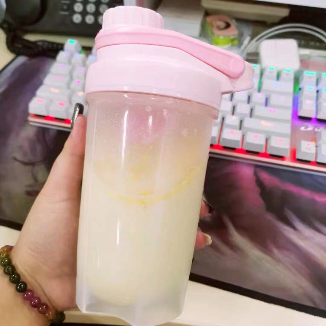 Blender Shaker Bottle With Scale Water Bottle Kitchen Gadgets