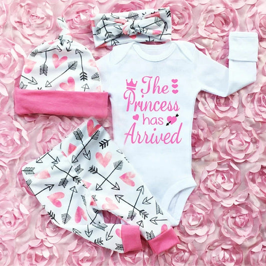 Newborn Kids Baby Girl Outfits Clothes Romper Bodysuit Pants Outfits Set