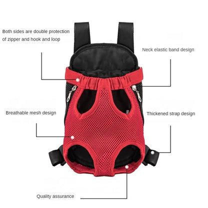 Pet Dog Carrier Backpack For Small Dogs Breathable Portable Dog Bag