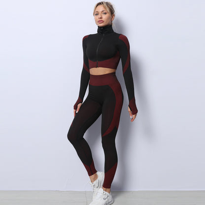 Yoga Set Seamless Sport Set Women Gym Clothing  Set